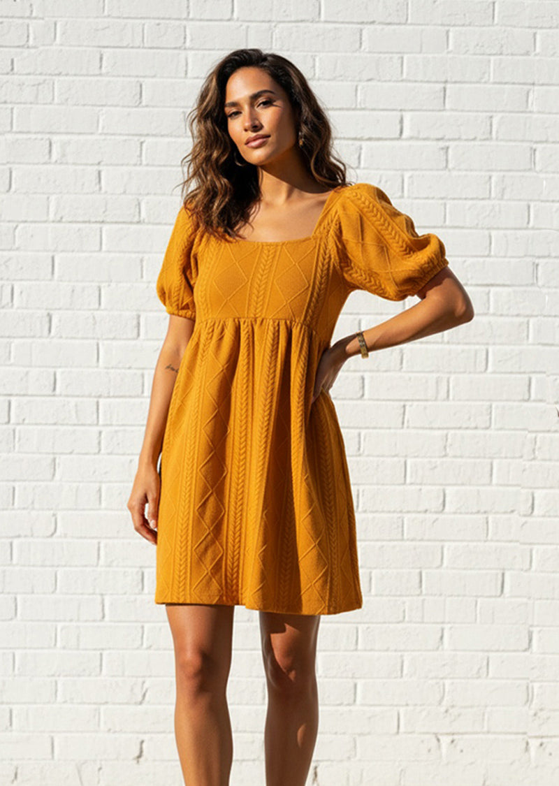 jemma mini dress sage JEMMA KNIT MINI DRESS SMALL / CARAMEL