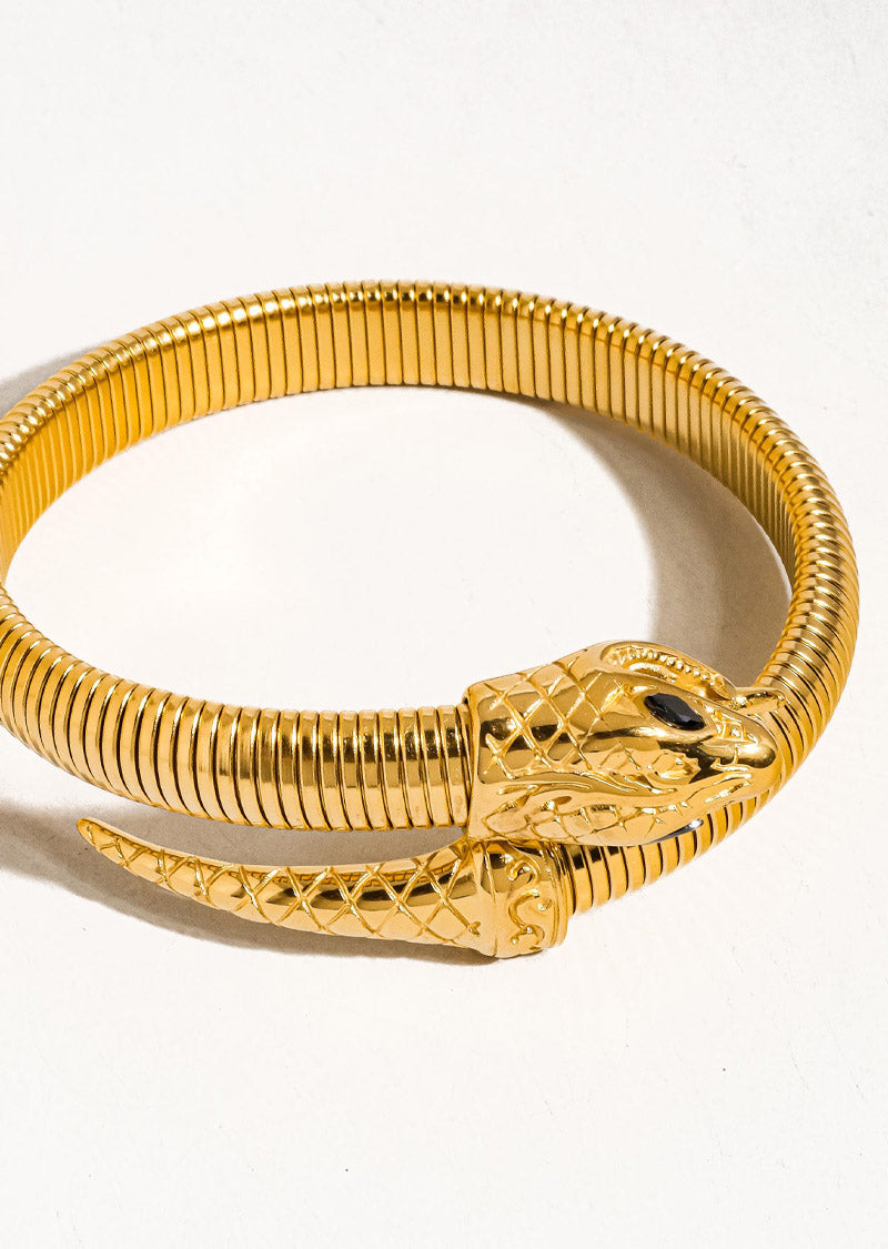 BRANNY 18K GOLD SNAKE BANGLE