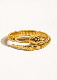 BRANNY 18K GOLD SNAKE BANGLE