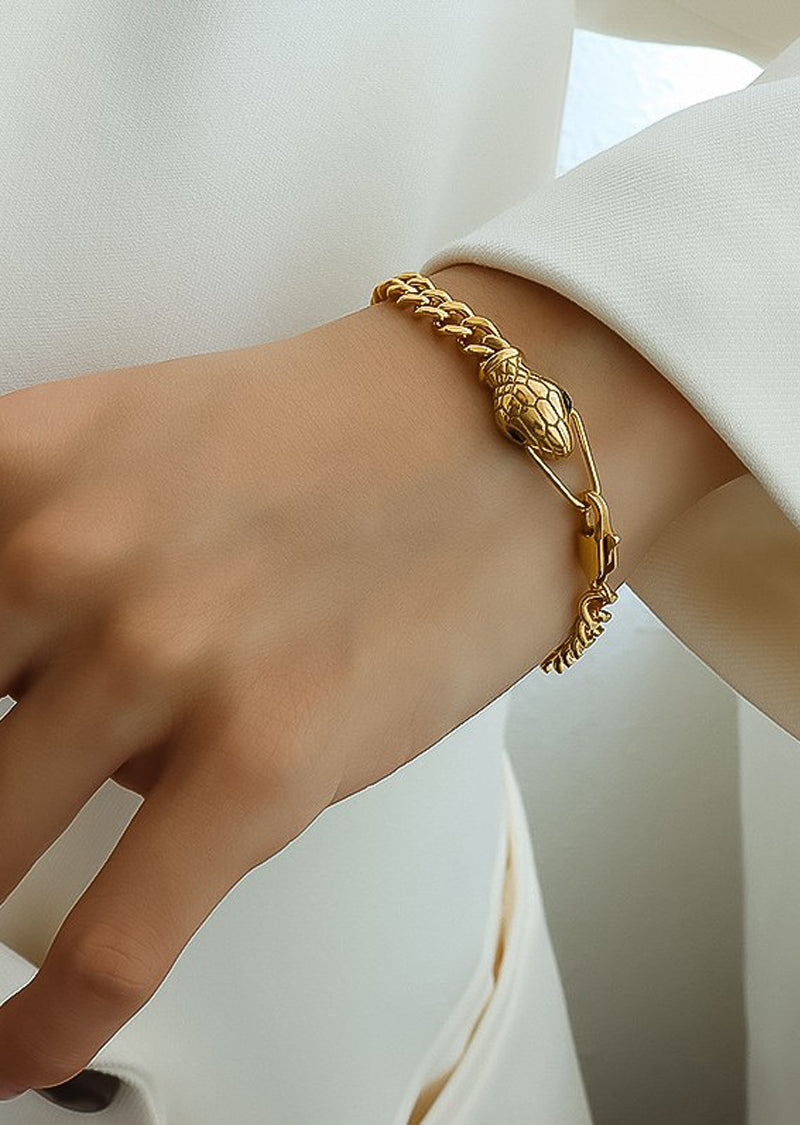 18K GOLD PLATED SNAKE BRACELET