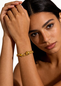 18K GOLD PLATED SNAKE BRACELET