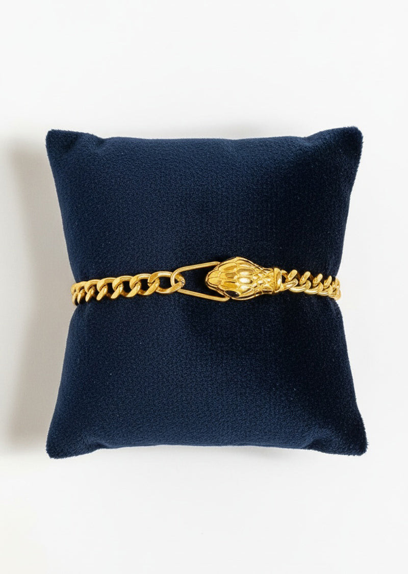 18K GOLD PLATED SNAKE BRACELET