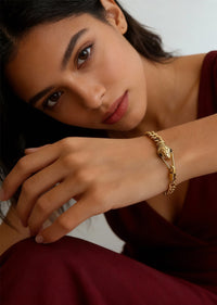 18K GOLD PLATED SNAKE BRACELET