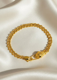 18K GOLD PLATED SNAKE BRACELET