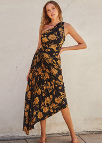 HELENA PRINTED GODDESS DRESS