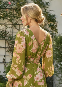 EMILY FLORAL SLIT DRESS