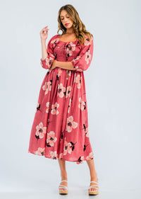 NORMANDIE FLORAL MIDI DRESS