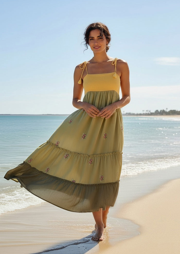 VIVIAN COLOR BLOCK DRESS