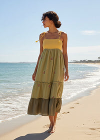 VIVIAN COLOR BLOCK DRESS