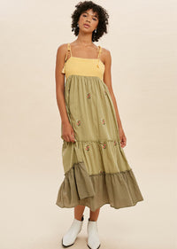 VIVIAN COLOR BLOCK DRESS