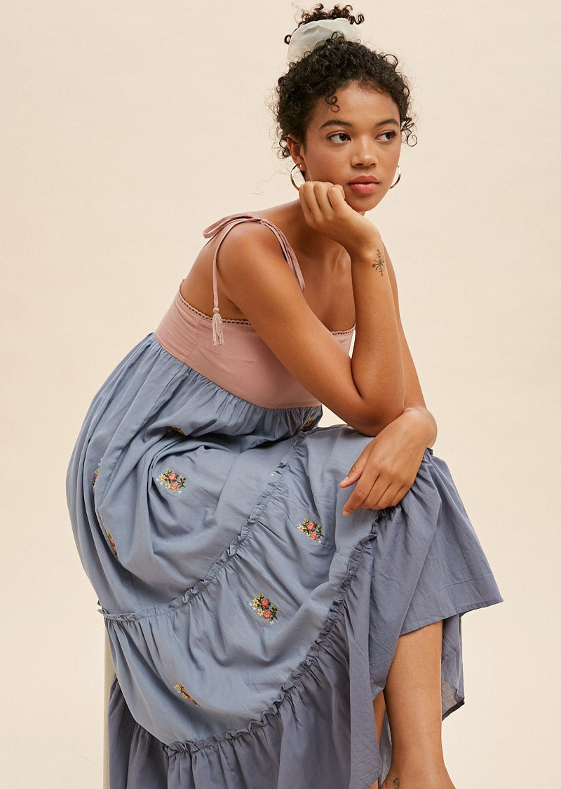 VIVIAN COLOR BLOCK DRESS