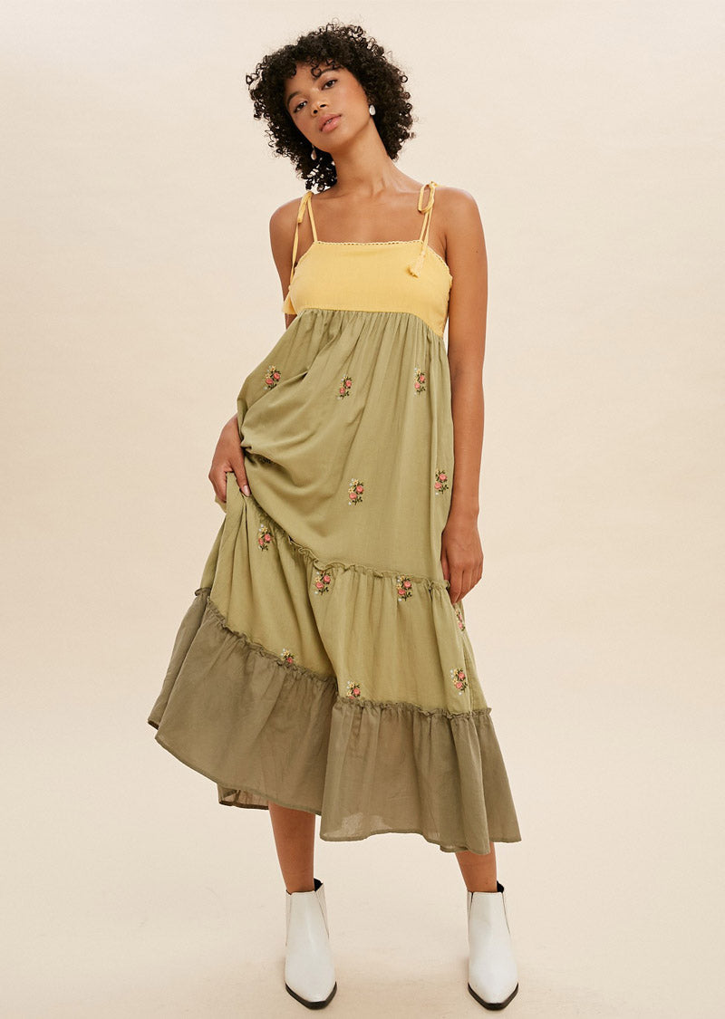 VIVIAN COLOR BLOCK DRESS