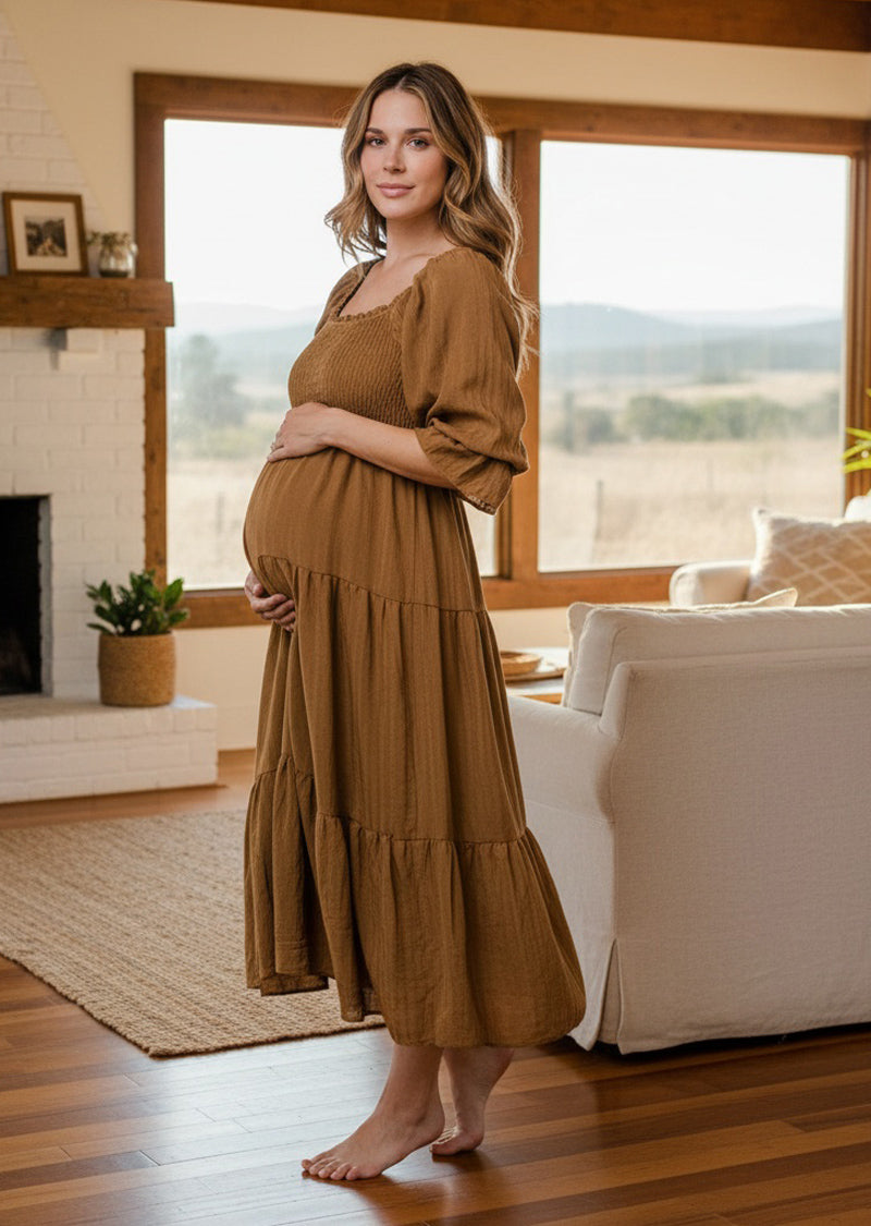 SHANNON PUFFED SLEEVES DRESS