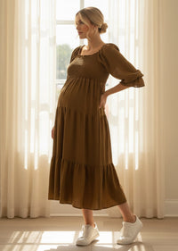 SHANNON PUFFED SLEEVES DRESS