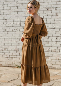 SHANNON PUFFED SLEEVES DRESS