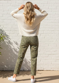 NATASHA LEOPARD RIPPED PANTS