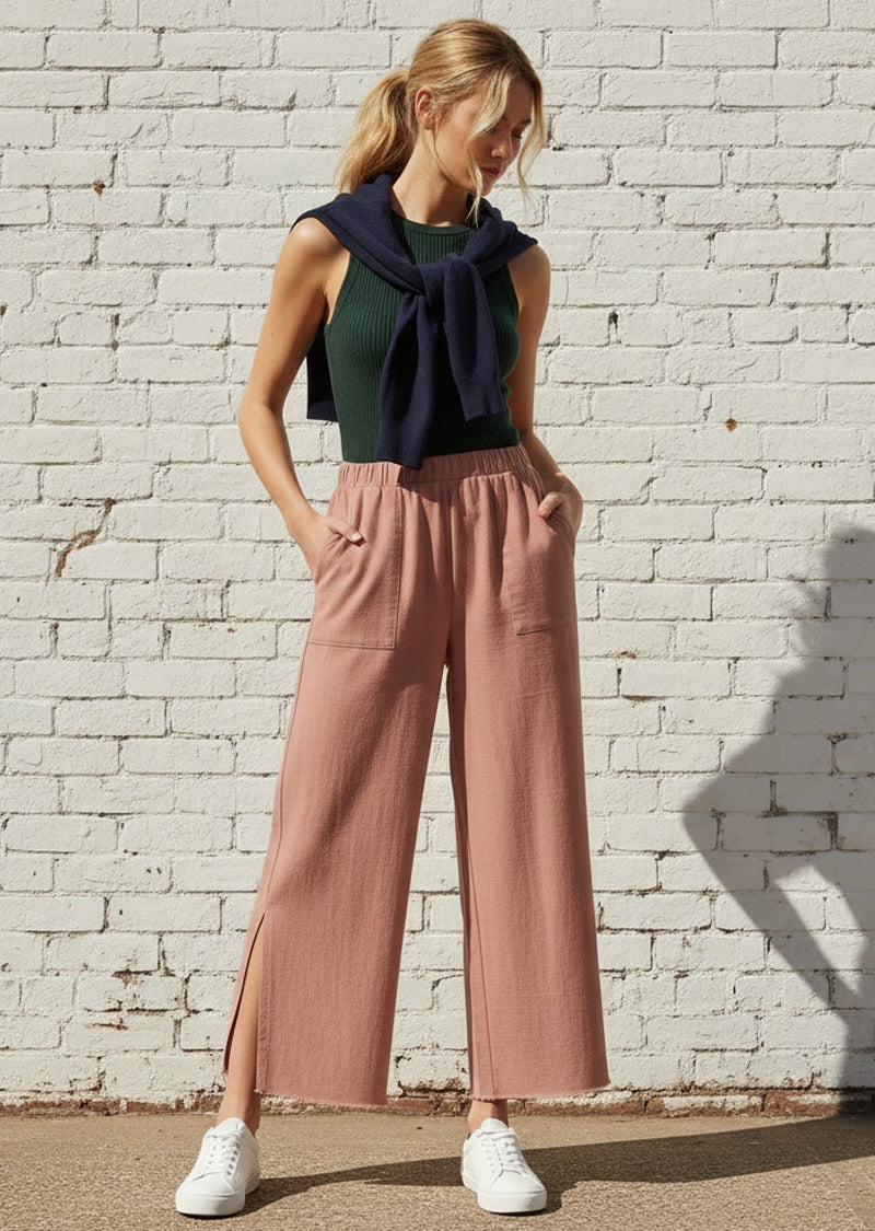 KATE WIDE LINEN PANTS