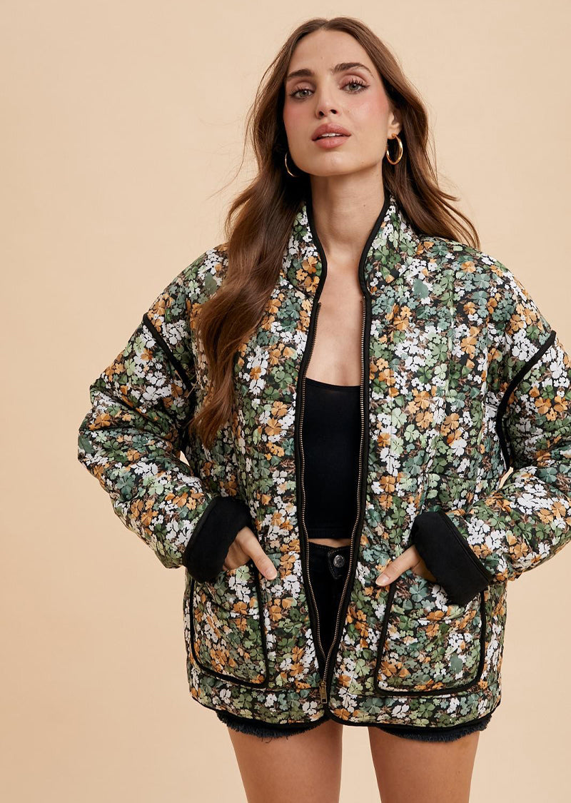 BELLA QUILTED FLORAL JACKET