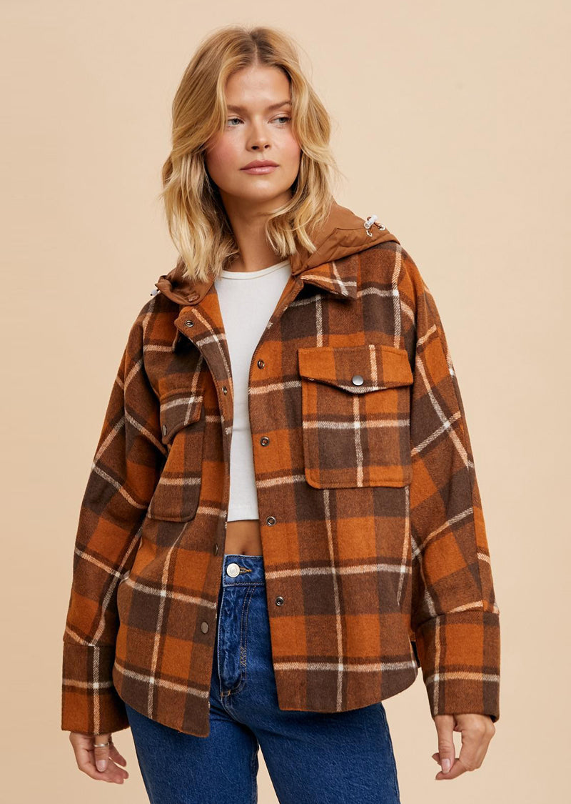 SHANNON PLAID SHACKET