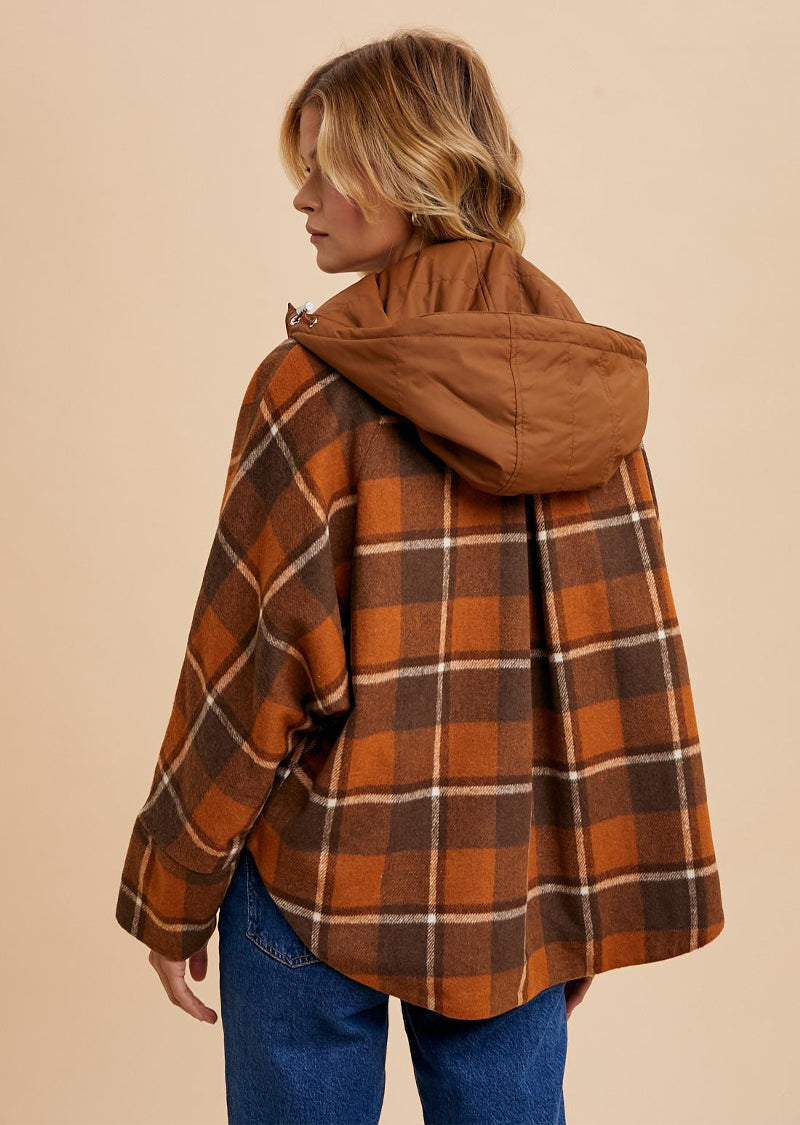 SHANNON PLAID SHACKET