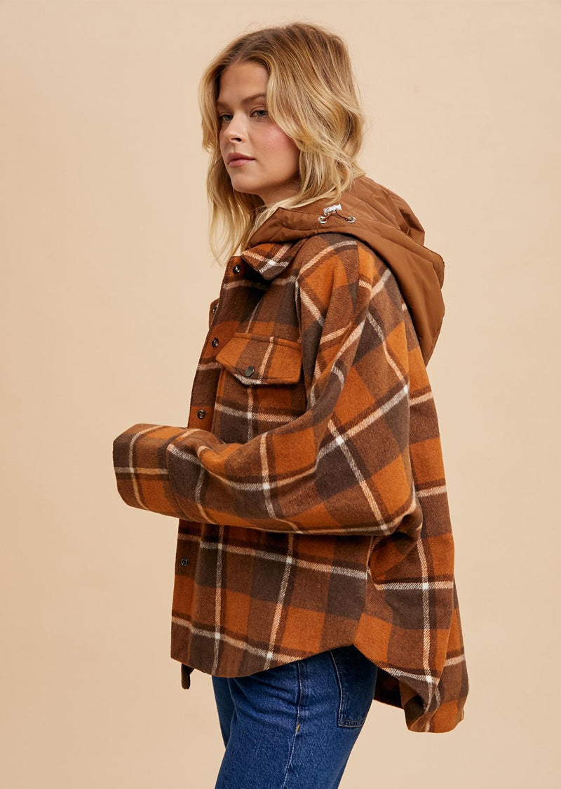 SHANNON PLAID SHACKET