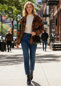 SHANNON PLAID SHACKET