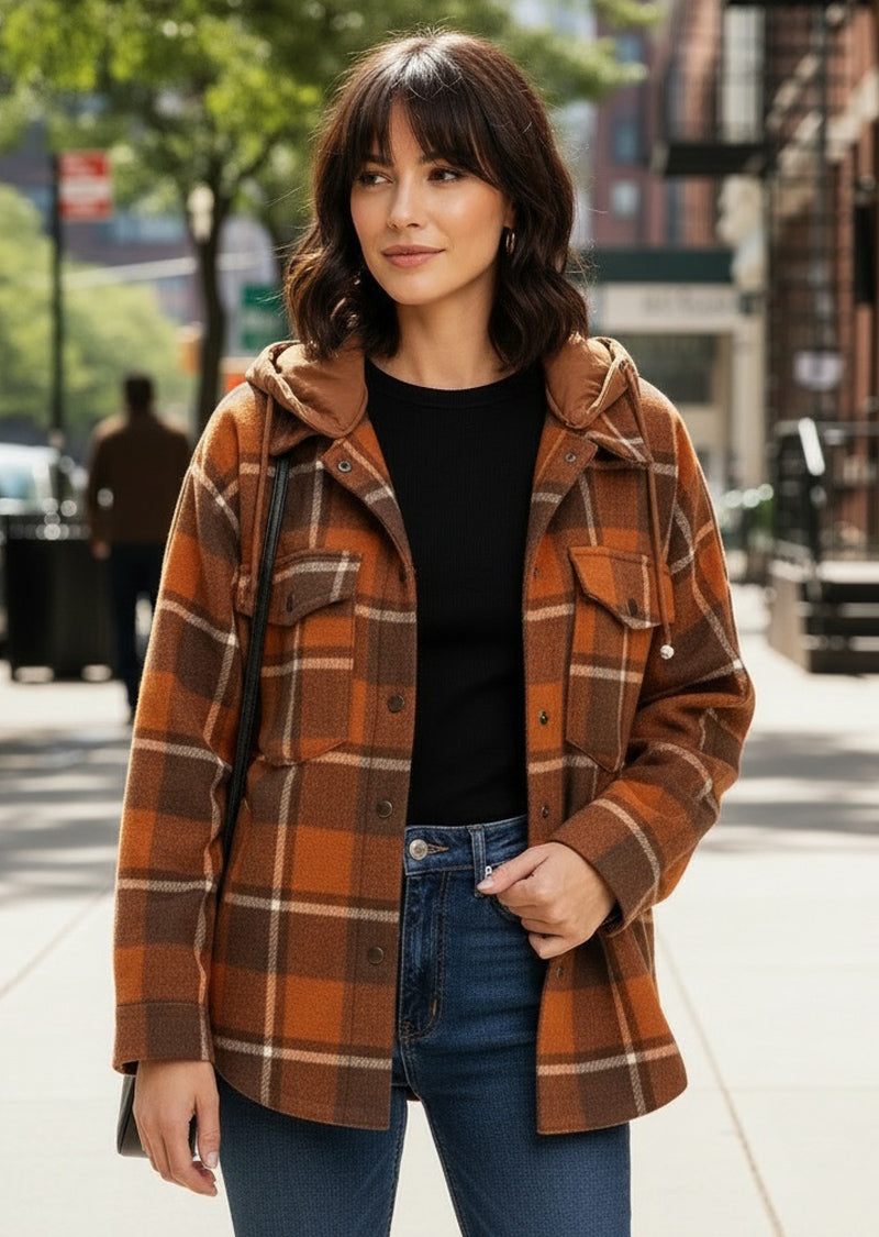 SHANNON PLAID SHACKET