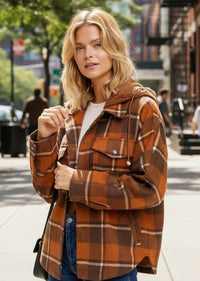 SHANNON PLAID SHACKET