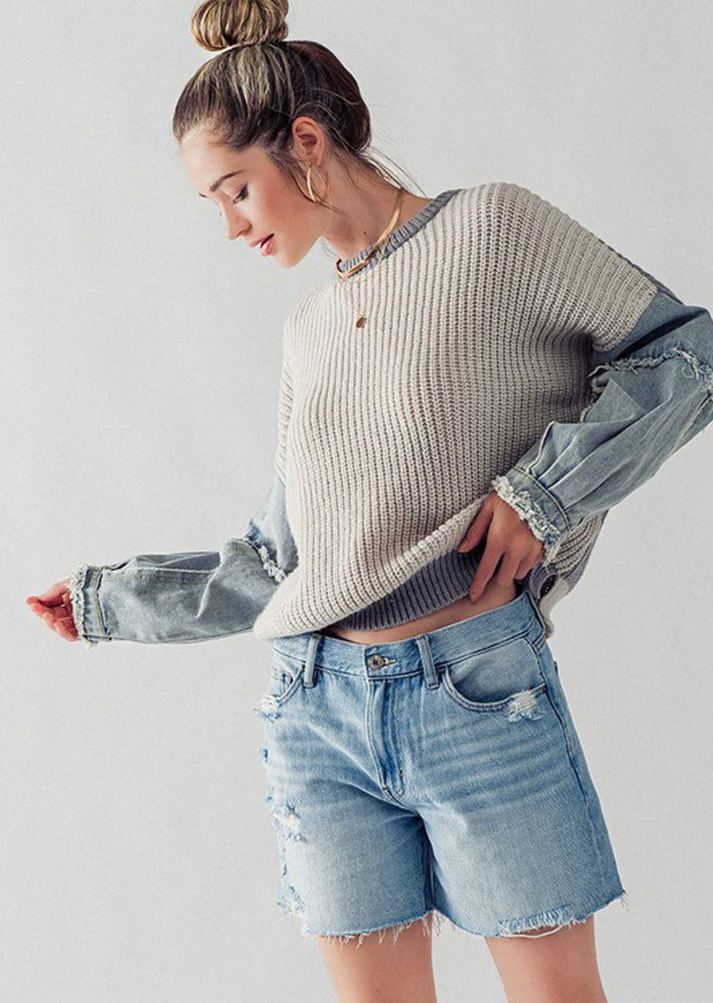 MILLA DENIM SWEATER