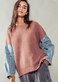 MILLA DENIM SWEATER