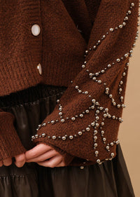 AMBER BEADED CARDIGAN