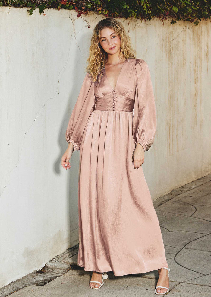 EMILY SILKY LONG DRESS