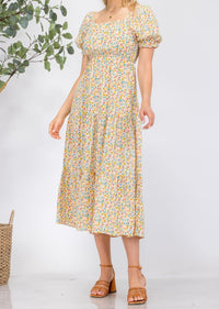 LANA FLORAL MIDI DRESS