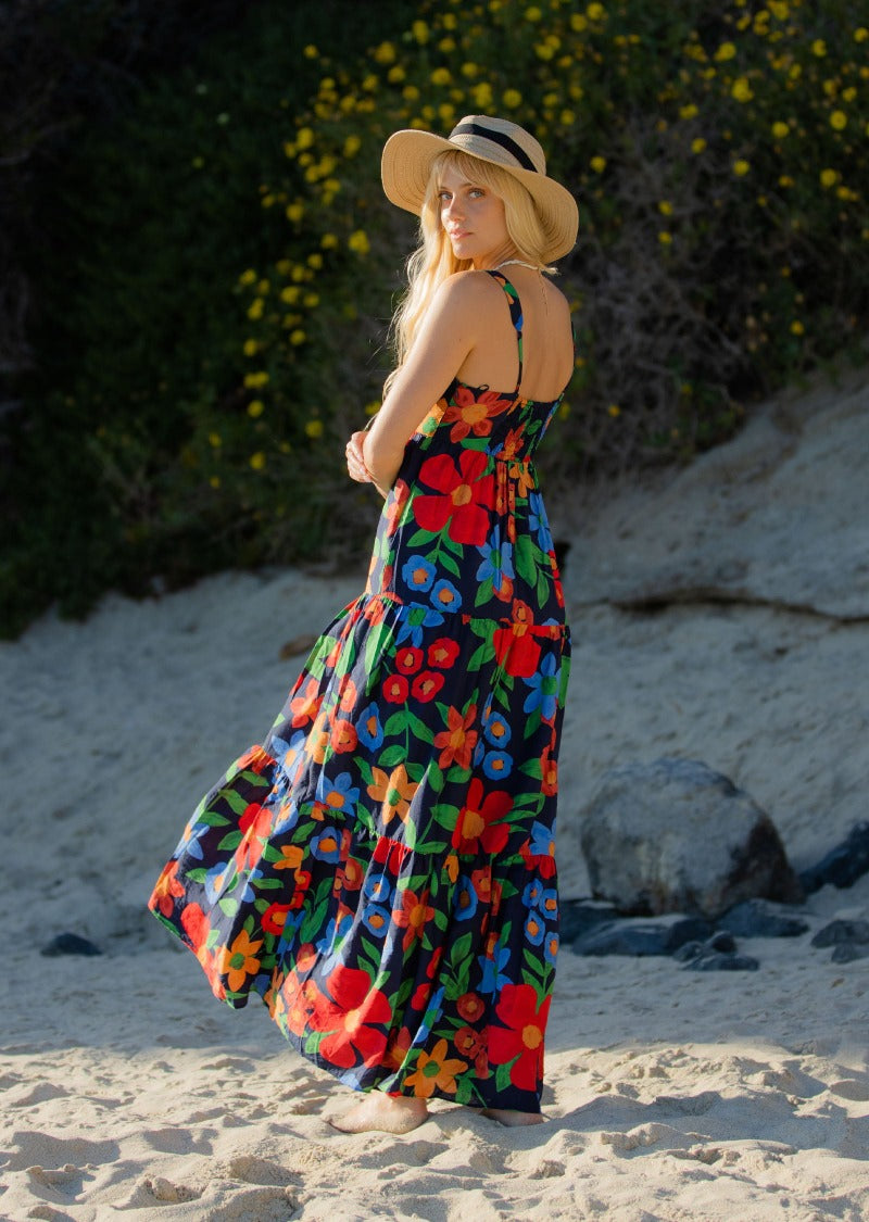 CAMILE FLORAL RESORT MAXI DRESS