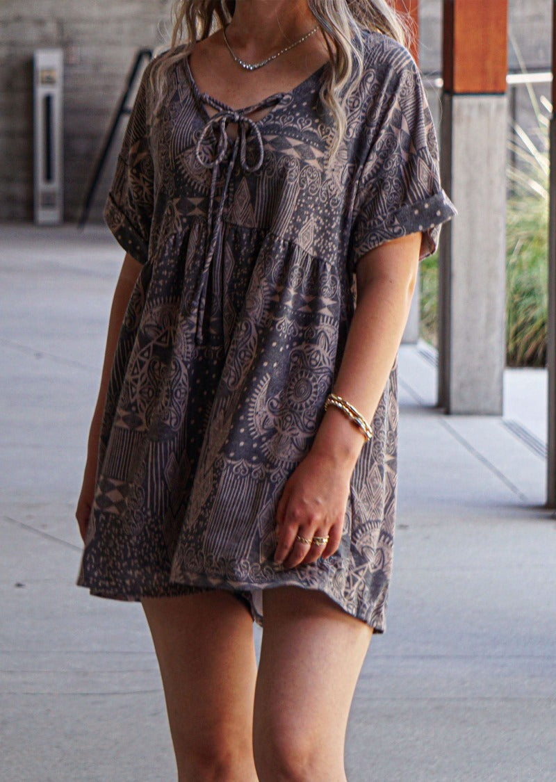 CLARA LACE UP ROMPER