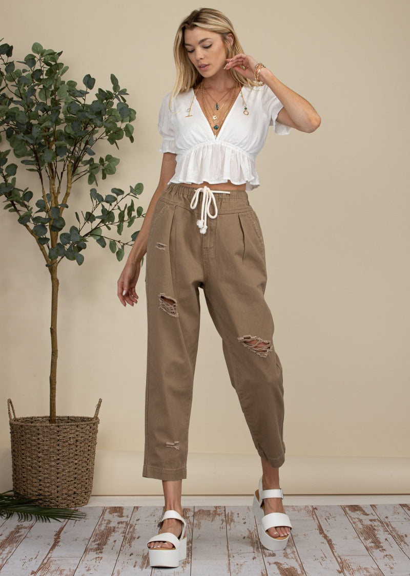 BILLIE DISTRESSED BOYFRIEND PANTS