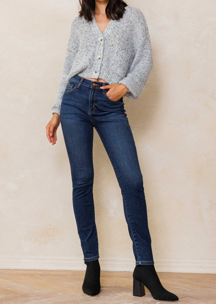 JILLIAN STRETCHY BASIC DENIM PANTS