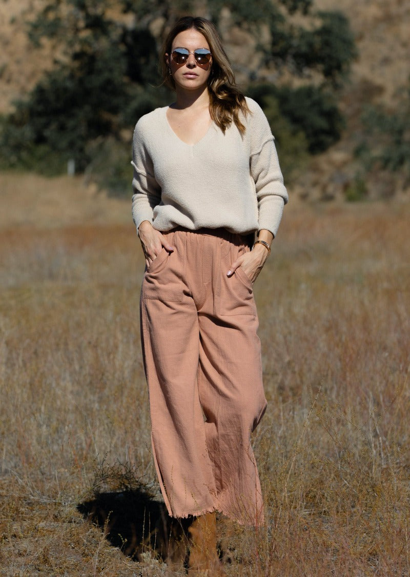 KATE WIDE LINEN PANTS