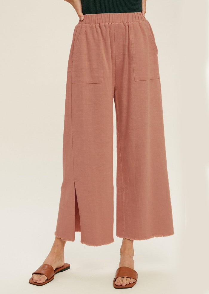 KATE WIDE LINEN PANTS