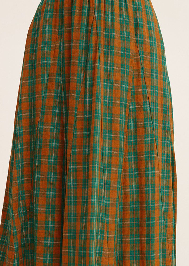 JEMMA PLAID LONG SKIRT