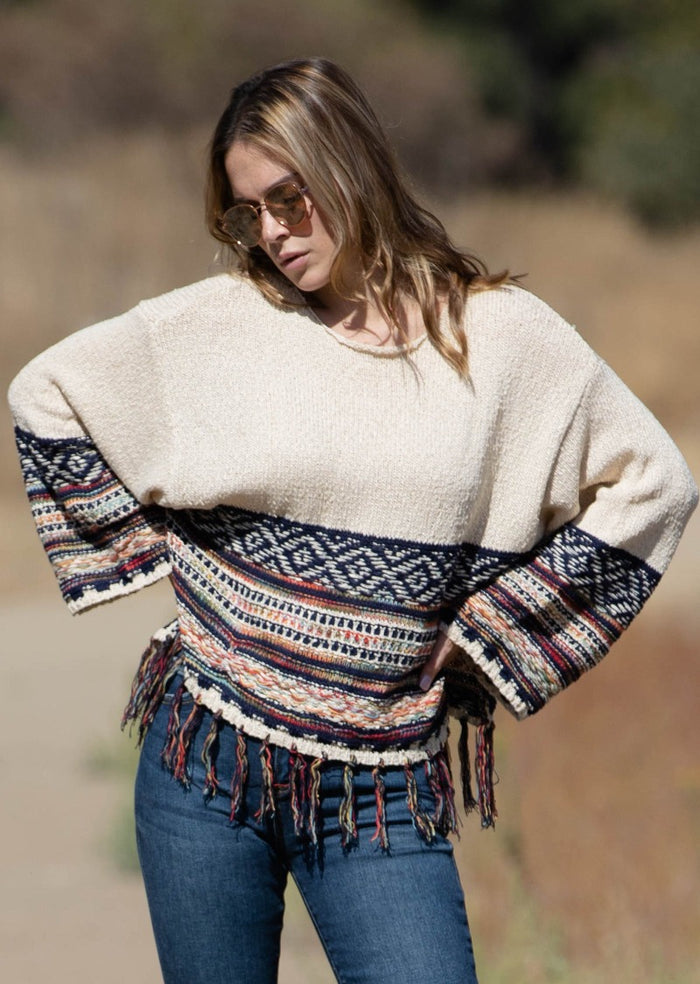 WINONA PULLOVER FRINGE SWEATER