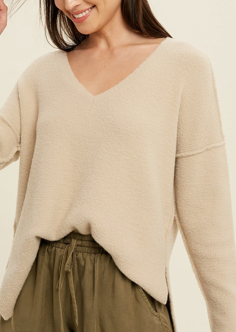 SUSANA BRUSHED KNIT TOP