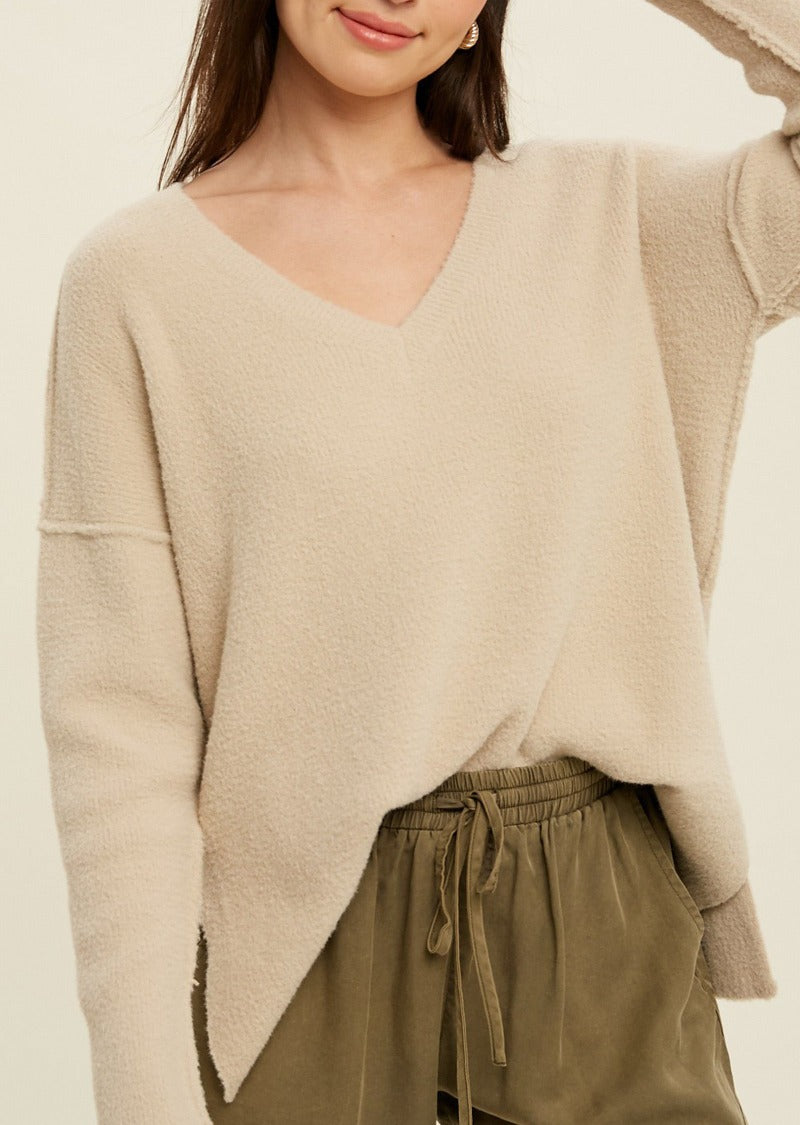 SUSANA BRUSHED KNIT TOP