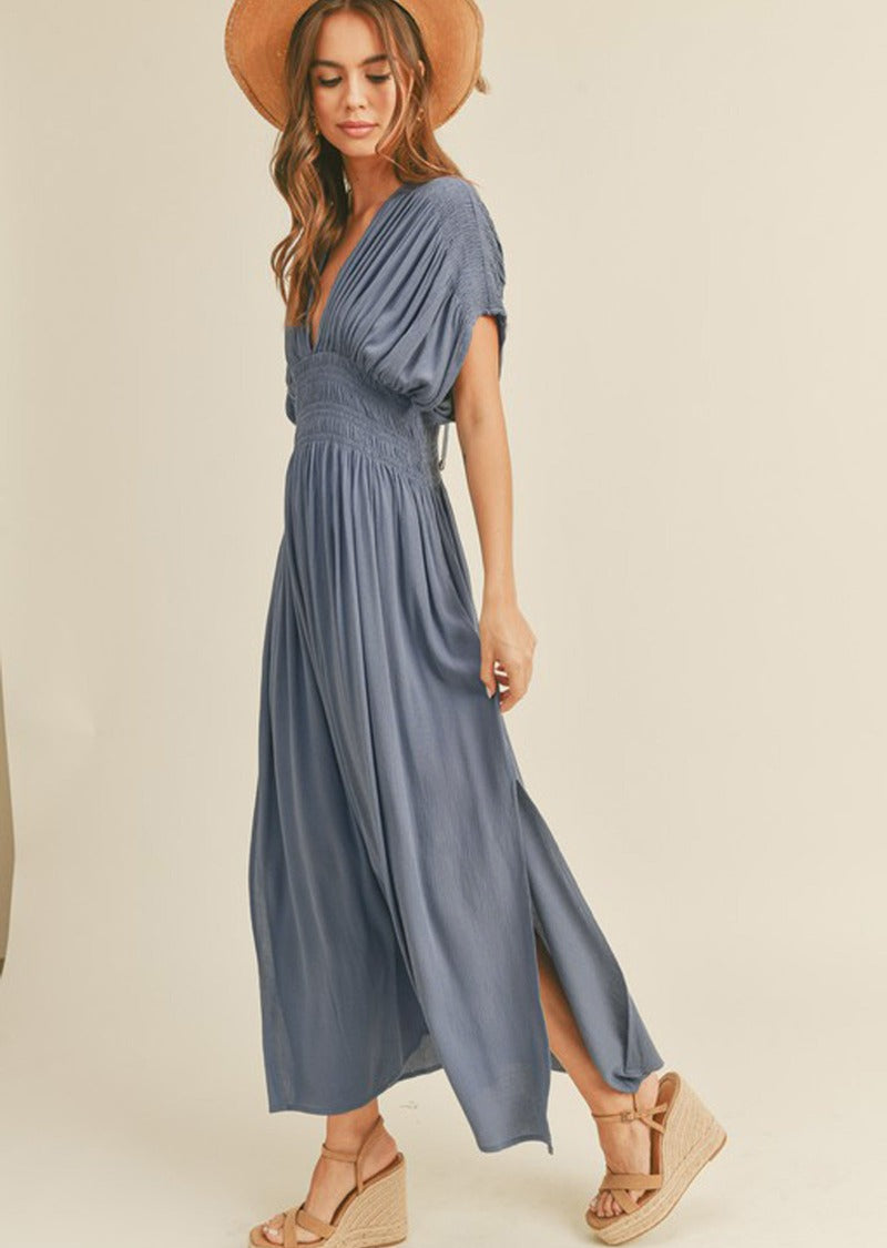 MILLA SMOCKED MAXI DRESS